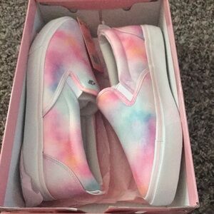 NWT Women’s Juicy Couture Charmed Tie Dye Slip On Sneakers 8M